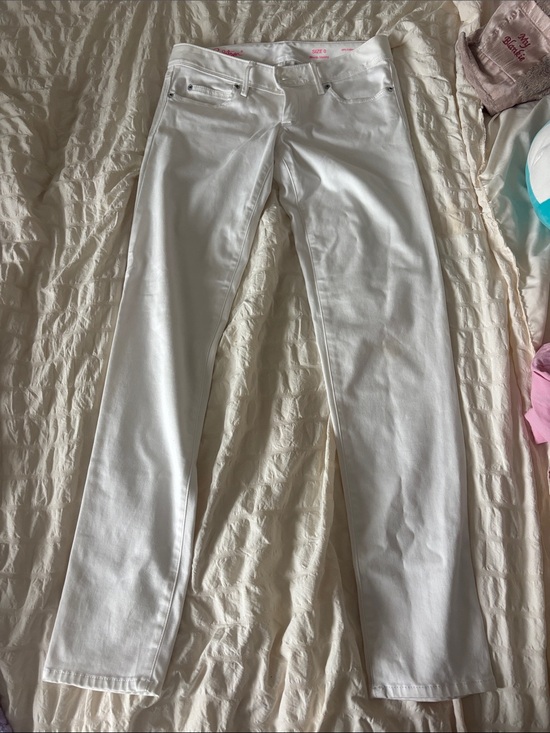Lilly Pulitzer Pants - Lilly Pulitzer White Straight-Leg Jeans